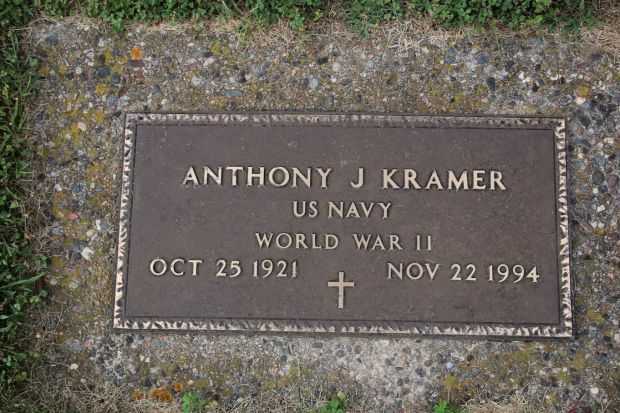 ANTHONY J KRAMER MEMORIAL CEMETERY STONE