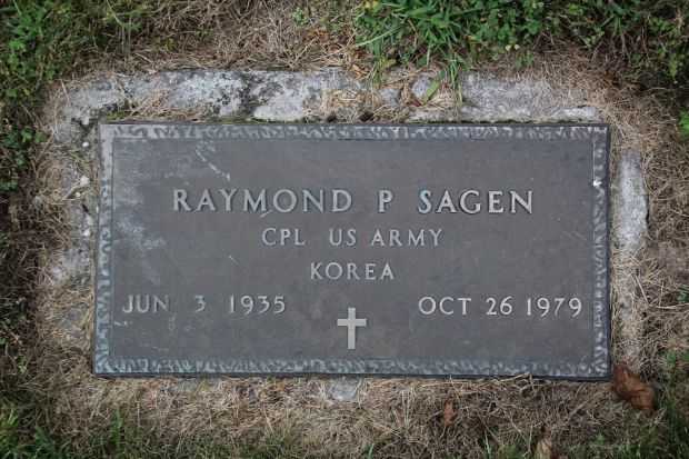 RAYMOND P SAGEN MEMORIAL CEMETERY STONE