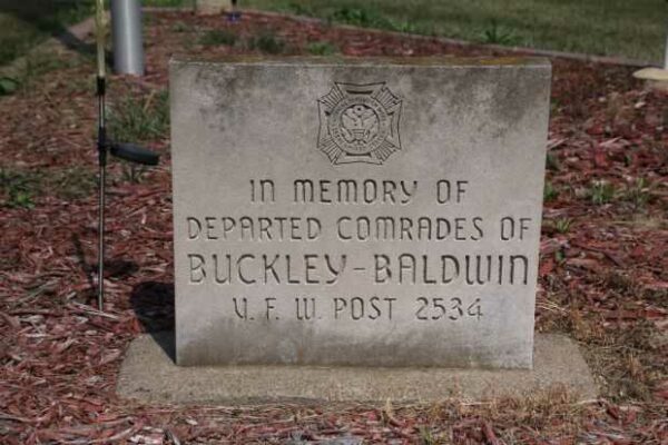 V.F.W. POST 2534 VETERANS MEMORIAL STONE