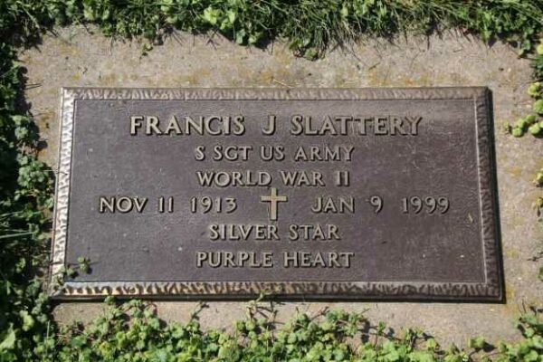 FRANCIS J SLATTERY MEMORIAL CEMETERY STONE