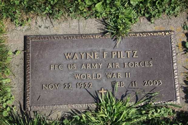 WAYNE F PILTZ MEMORIAL CEMETERY STONE