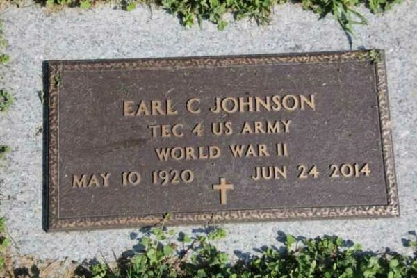 EARL C JOHNSON MEMORIAL CEMETERY STONE