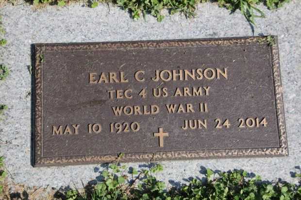 EARL C JOHNSON MEMORIAL CEMETERY STONE