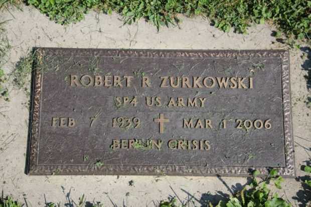 ROBERT R ZURKOWSKI MEMORIAL CEMETERY STONE