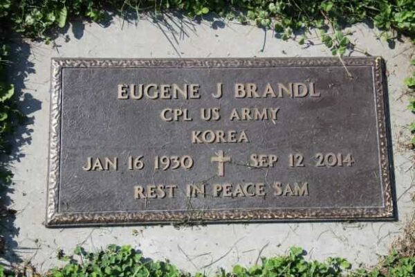 EUGENE J BRANDL MEMORIAL CEMETERY STONE
