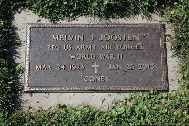 MELVIN J JOOSTEN MEMORIAL CEMETERY STONE