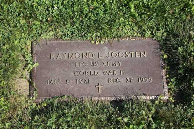 RAYMOND L JOOSTEN MEMORIAL CEMETERY STONE