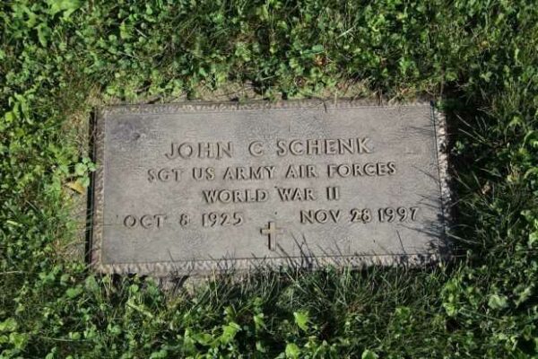 JOHN C SCHENK MEMORIAL CEMETERY STONE