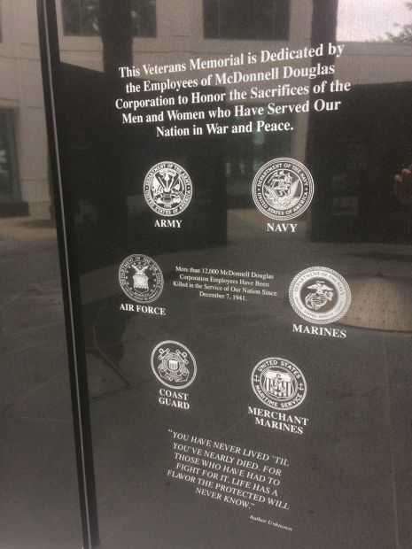 EMPLOYEES OF MC DONNELL DOUGLAS CORPORATION VETERANS MEMORIAL PANEL B