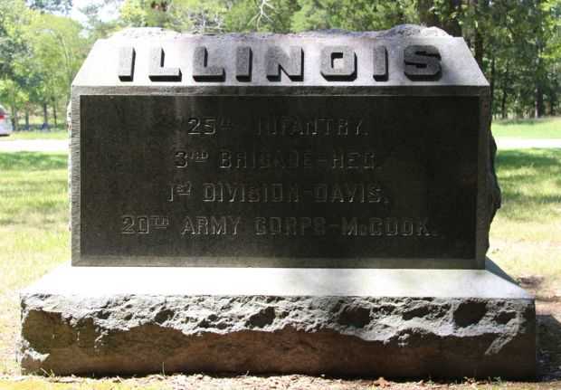 25TH ILLINOIS INFANTRY WAR MEMORIAL FRONT