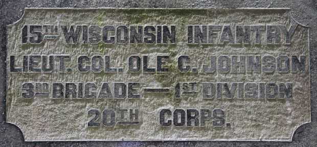 15TH WISCONSIN INFANTRY WAR MEMORIAL STONE A