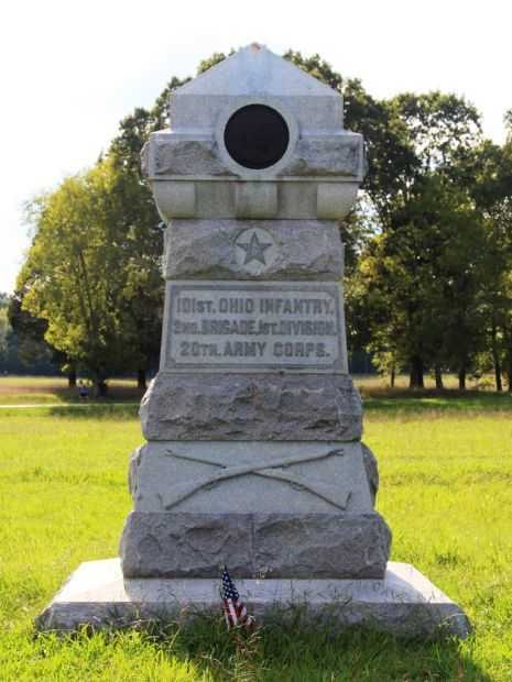 101ST OHIO INFANTRY WAR MEMORIAL FRONT