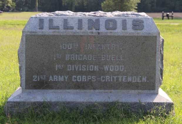 100TH ILLINOIS INFANTRY 1ST BRIGADE WAR MEMORIAL FRONT