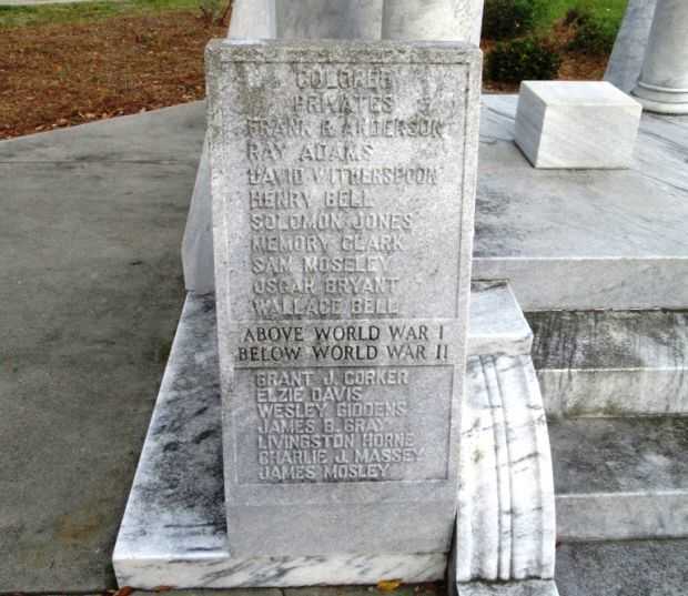 QUITMAN WORLD WAR I AND WORLD WAR II MEMORIAL STONE B