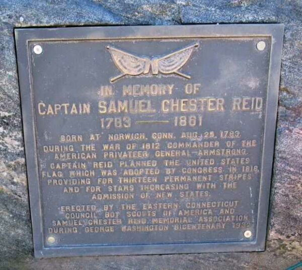 CAPTAIN SAMUEL CHESTER REID WAR MEMORIAL PLAQUE
