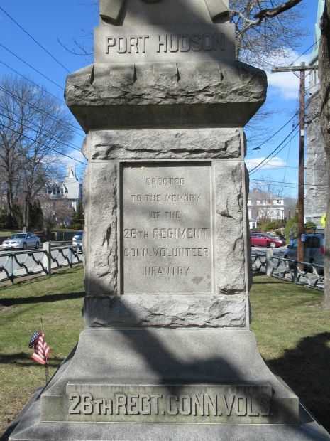 26TH REGIMENT CONNECTICUT VOLUNTEERS WAR MEMORIAL SIDE A