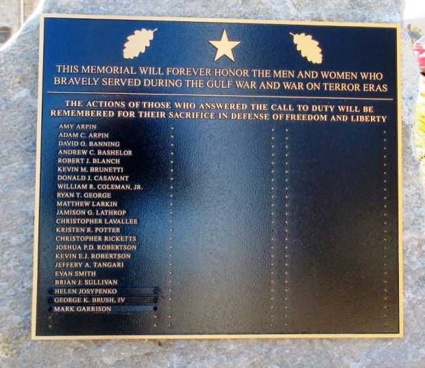 BOZRAH GULF WAR AND WAR ON TERROR MEMORIAL PLAQUE