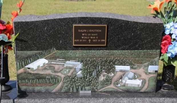 RALPH J KNUTSON MEMORIAL CEMETERY STONE
