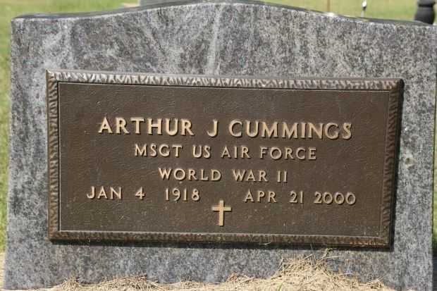 ARTHUR J CUMMINGS MEMORIAL CEMETERY STONE