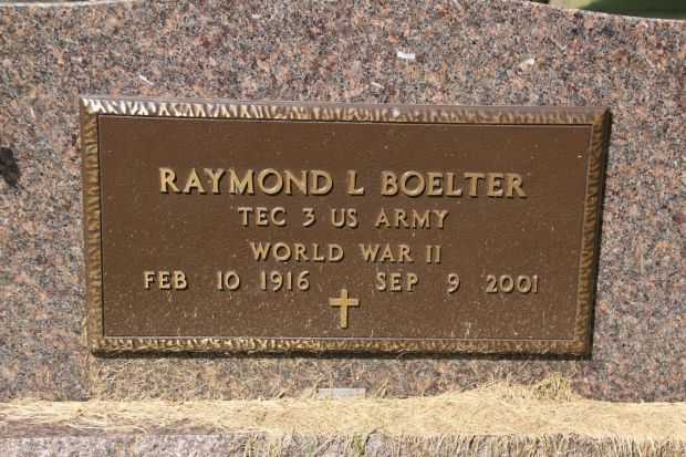 RAYMOND L BOELTER MEMORIAL CEMETERY STONE