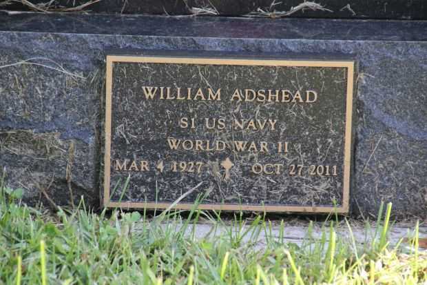 WILLIAM ADSHEAD MEMORIAL CEMETERY STONE