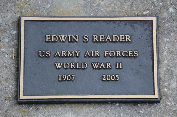 EDWIN S READER MEMORIAL CEMETERY STONE