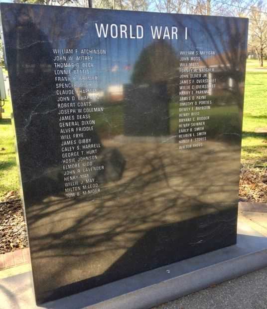 THE CLARKE COUNTY WAR MEMORIAL PANEL B