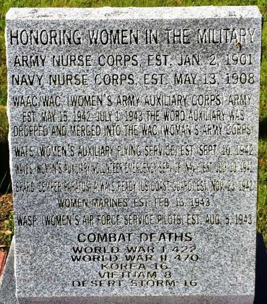 HONORING WOMEN IN THE MILITARY WAR MEMORIAL