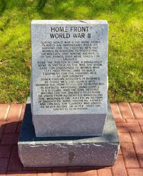 HOME FRONT WORLD WAR II MEMORIAL