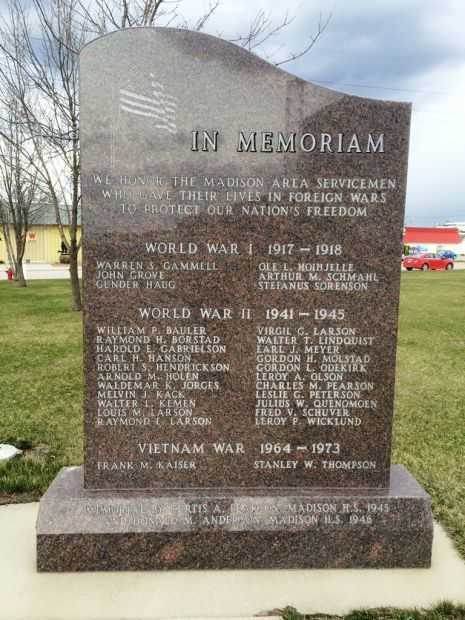 MADISON WAR VETERAN’S MEMORIAL STONE B