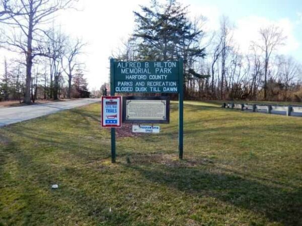 ALFRED B. HILTON MEMORIAL PARK MARKER