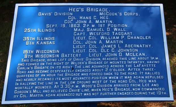 HEG’S BRIGADE WAR MEMORIAL PLAQUE