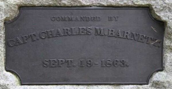 BATTERY I, 2ND ILLINOIS LIGHT ARTILLERY WAR MEMORIAL PLAQUE