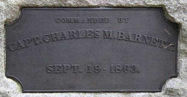 BATTERY I, 2ND ILLINOIS LIGHT ARTILLERY WAR MEMORIAL PLAQUE