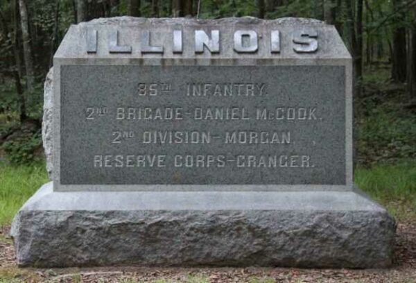 85TH ILLINOIS INFANTRY WAR MEMORIAL FRONT