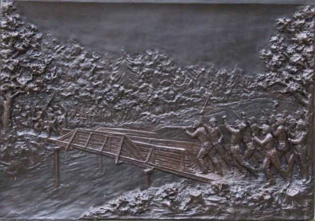 THE 69TH REGIMENT OHIO INFANTRY WAR MEMORIAL PLAQUE A