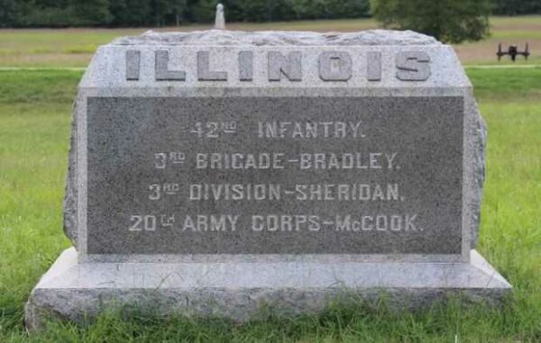 42ND ILLINOIS INFANTRY WAR MEMORIAL FRONT