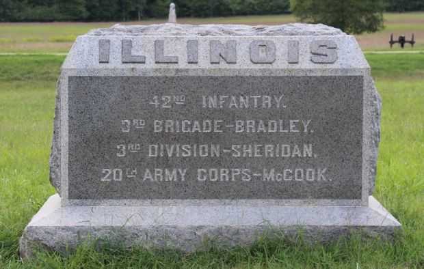 42ND ILLINOIS INFANTRY WAR MEMORIAL FRONT