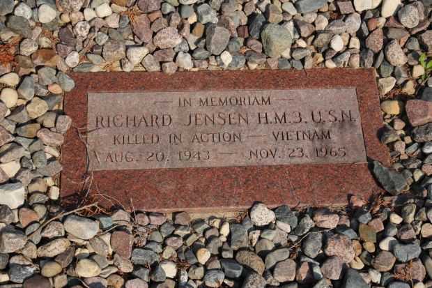 RICHARD JENSEN MEMORIAL CEMETERY STONE
