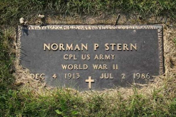 NORMAN P STERN MEMORIAL CEMETERY STONE