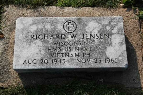 RICHARD W JENSEN MEMORIAL CEMETERY STONE