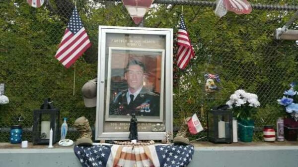 SSG MICHAEL H. OLLIS STREET WAR MEMORIAL PLAQUE