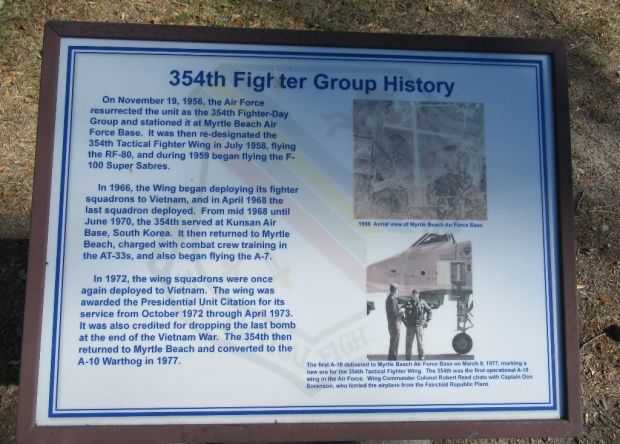354TH FIGHTER GROUP MEMORIAL PLAQUE A
