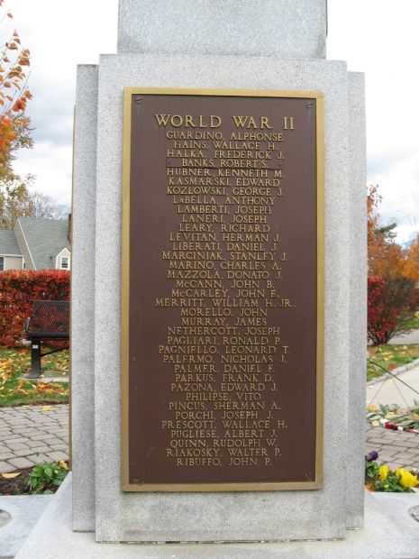 PORT CHESTER WORLD WAR II MEMORIAL PLAQUE D