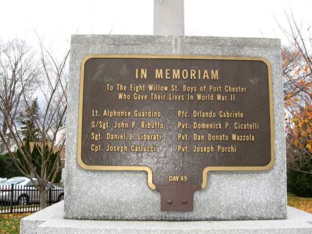 PORT CHESTER WORLD WAR II MEMORIAL PLAQUE B