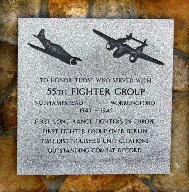 55TH FIGHTER GROUP WAR MEMORIAL PLAQUE