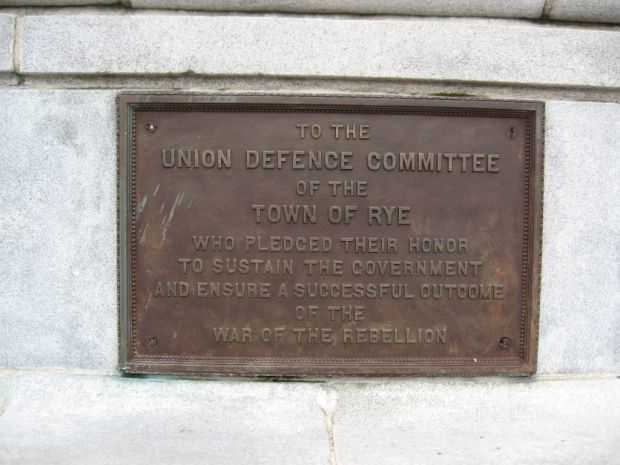 RYE CIVIL WAR MEMORIAL PLAQUE