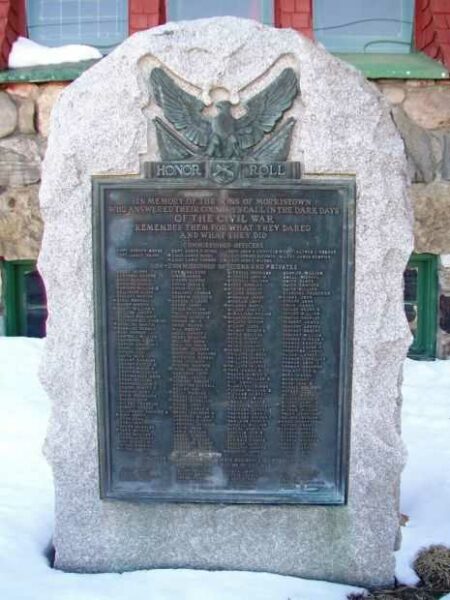 MORRISTOWN CIVIL WAR HONOR ROLL MEMORIAL