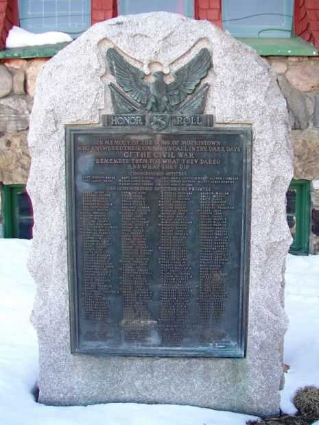 MORRISTOWN CIVIL WAR HONOR ROLL MEMORIAL