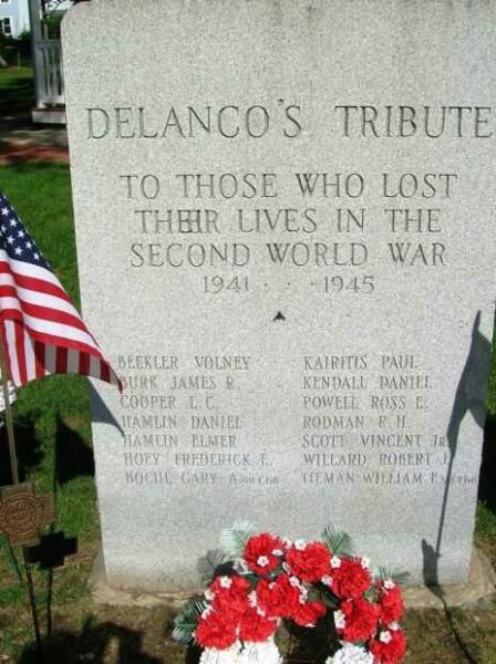 DELANCO’S TRIBUTE HONOR ROLL MEMORIAL